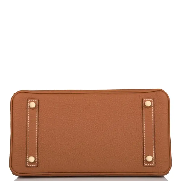 H Birkin 25 Gold Togo Gold Hardware