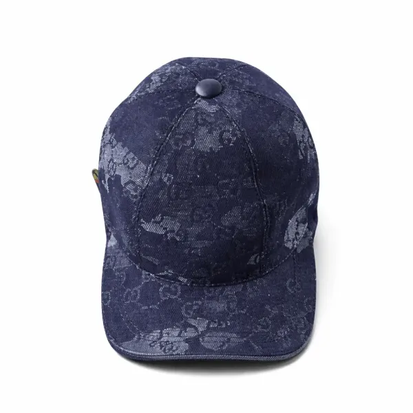 Gucci denim baseball hat with Web