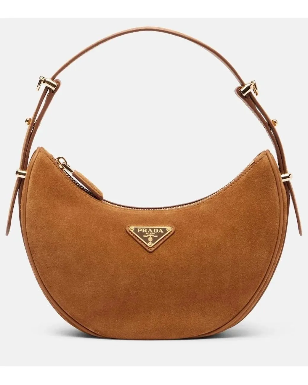 Prada Women’s Brown Arque Suede Shoulder Bag Secondary image