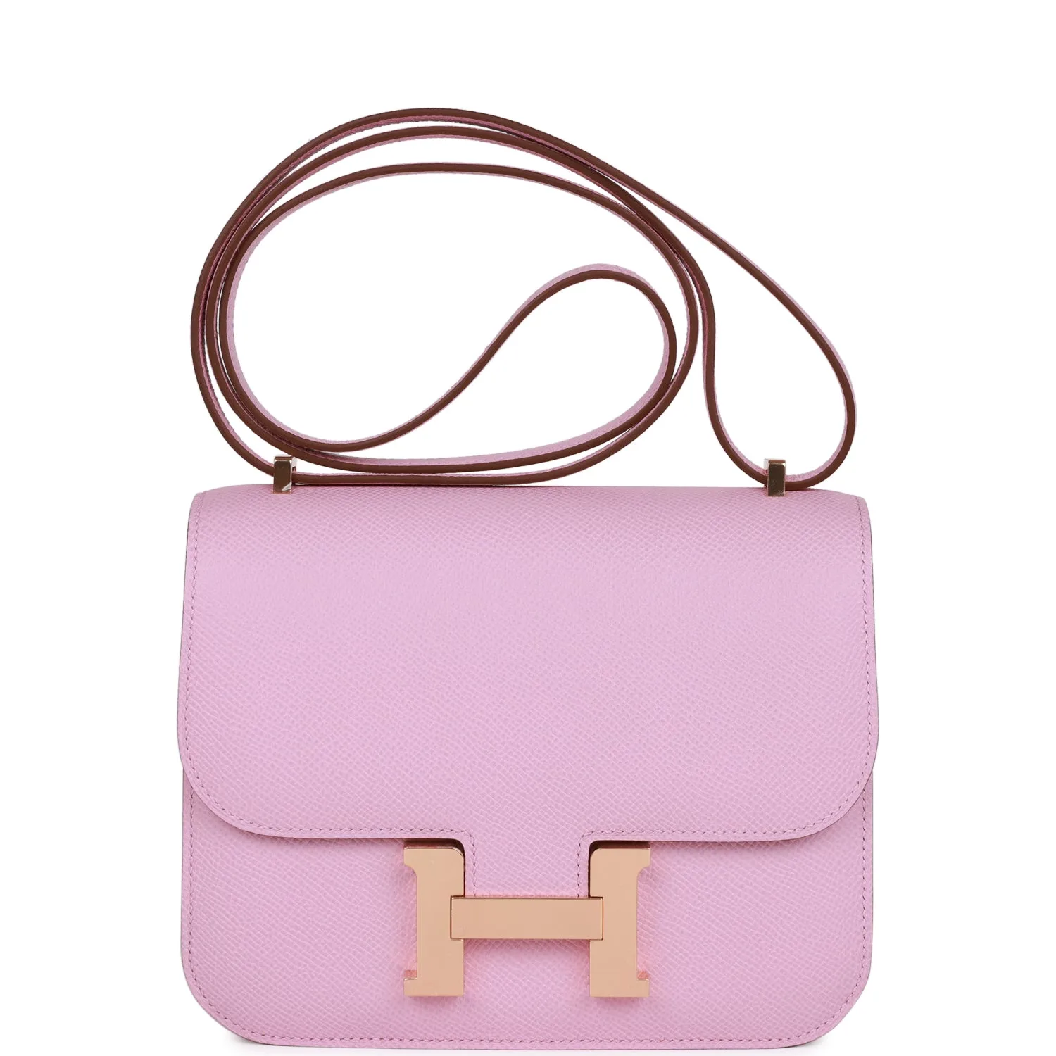 H Constance 18 Mauve Sylvestre Epsom Rose Gold Hardware Main image