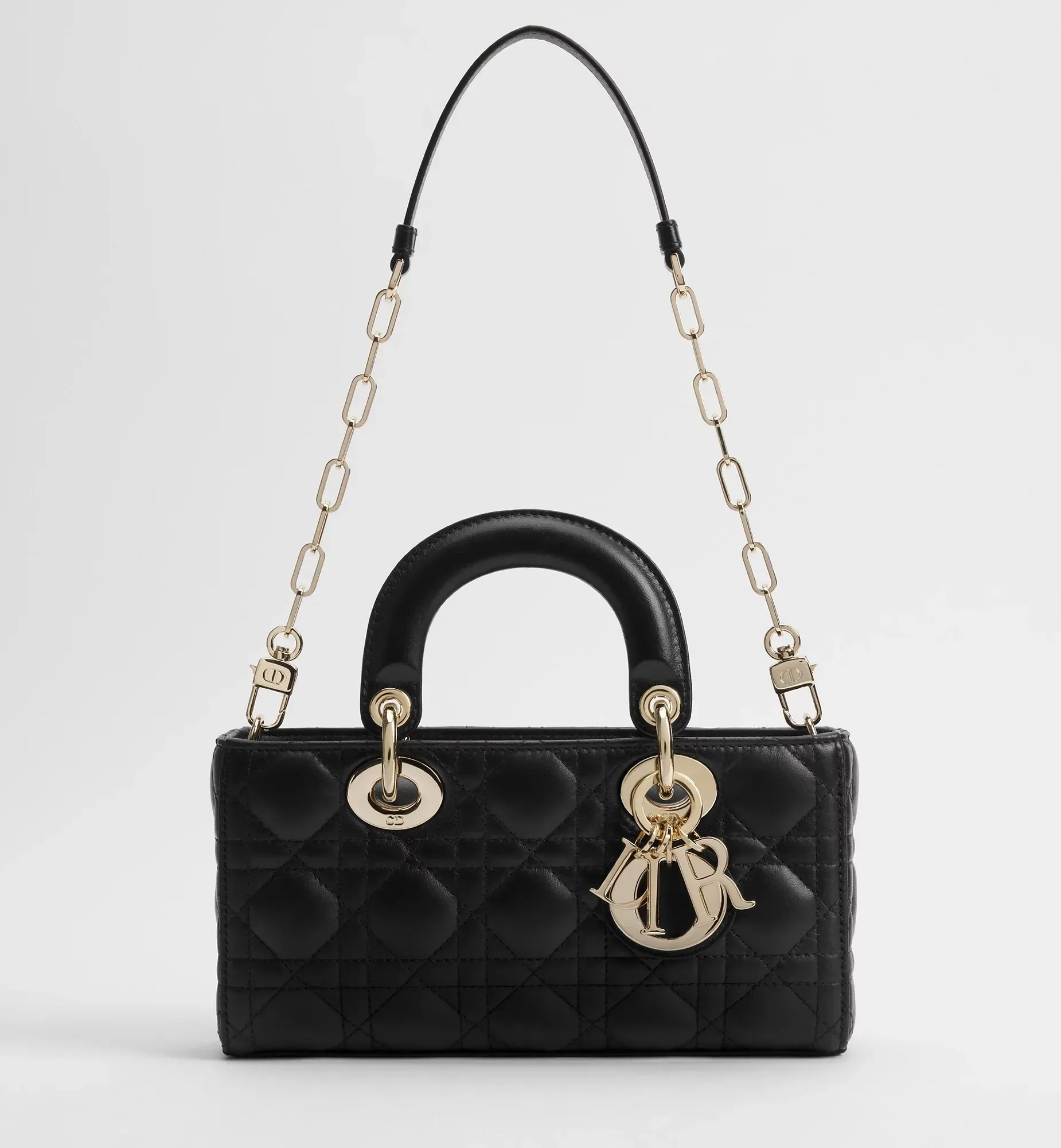 Small Lady D-Joy Bag Black Cannage Lambskin 22cm Secondary image