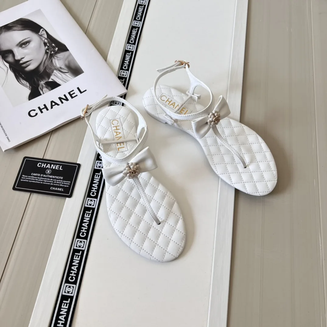 Chanel Sandals White G45258