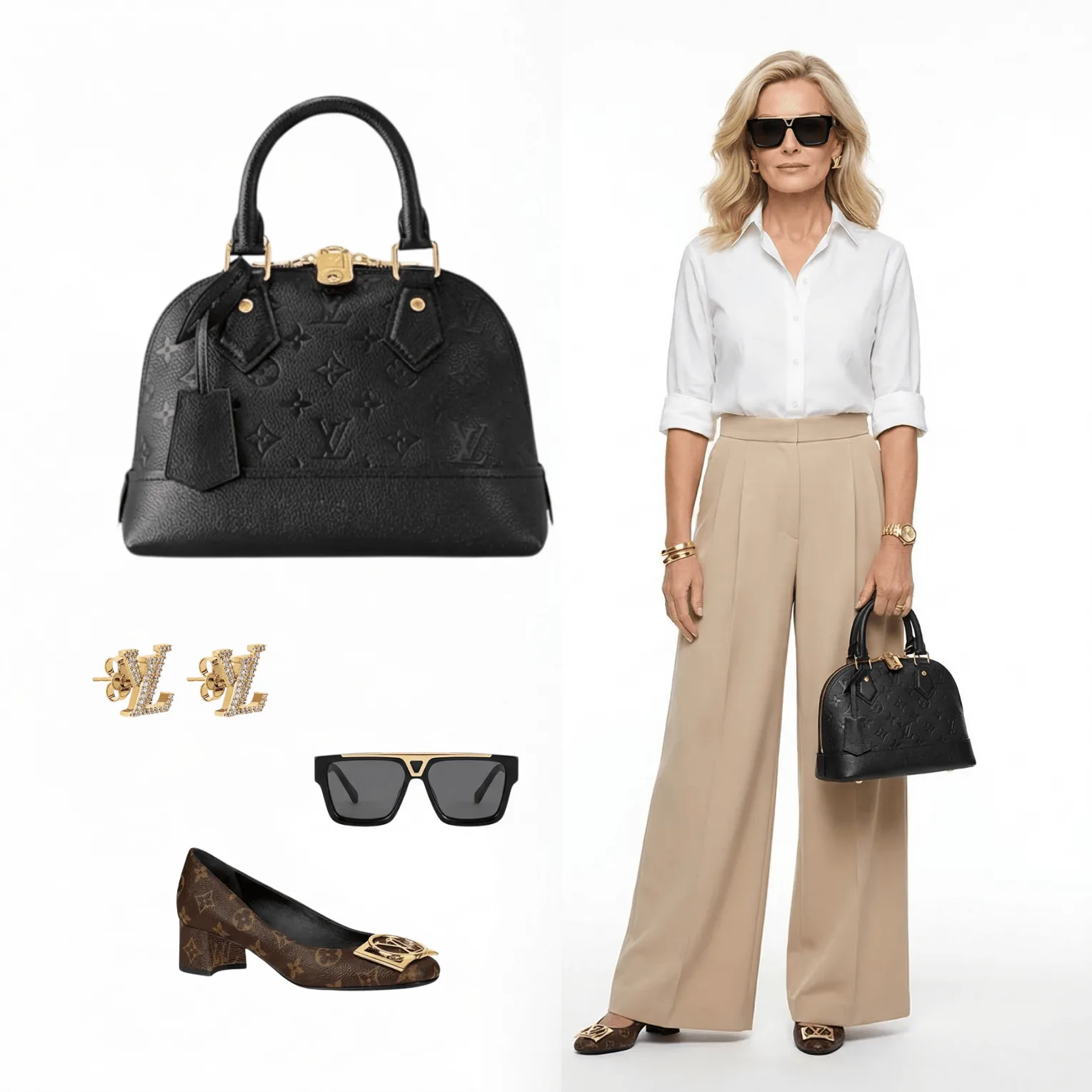 Louis Vuitton Coussin Mm 34Cm Khaki M20568 – Featured In The Louis Vuitton Essence Classique Look Main image