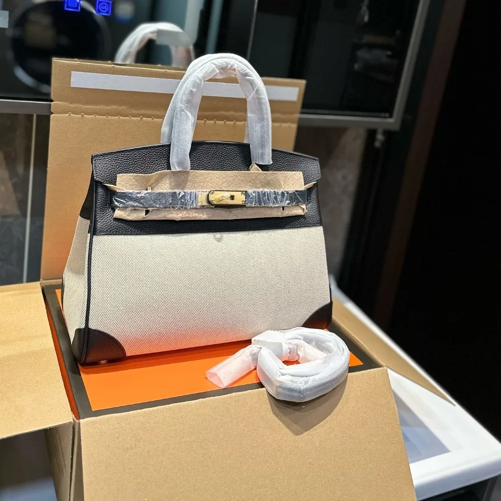 H Birkin 25 Toile H Black 25cm Secondary image