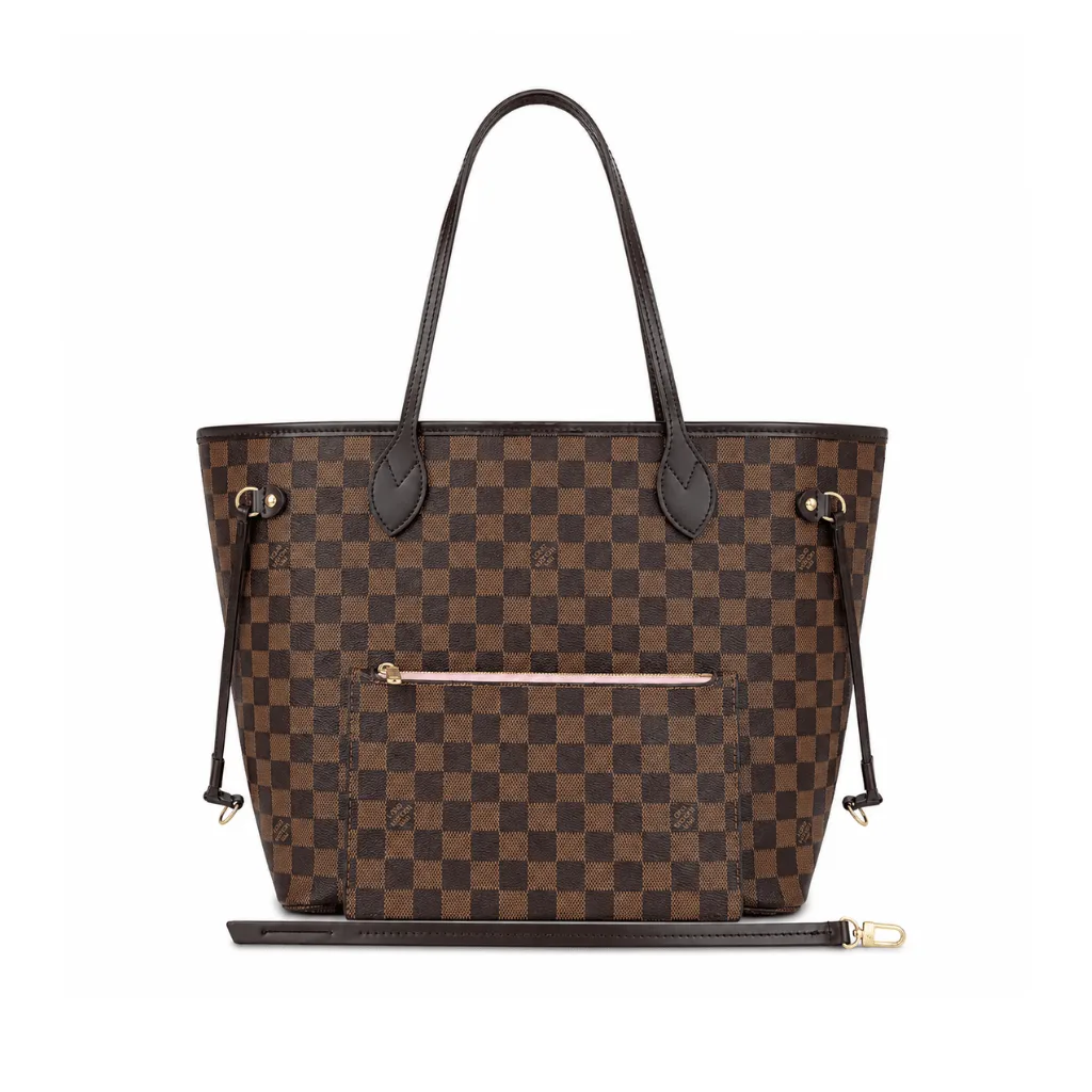 Louis Vuitton Damier Ebene Neverfull Gm Brown And Light Pink 40Cm N41357 Main image