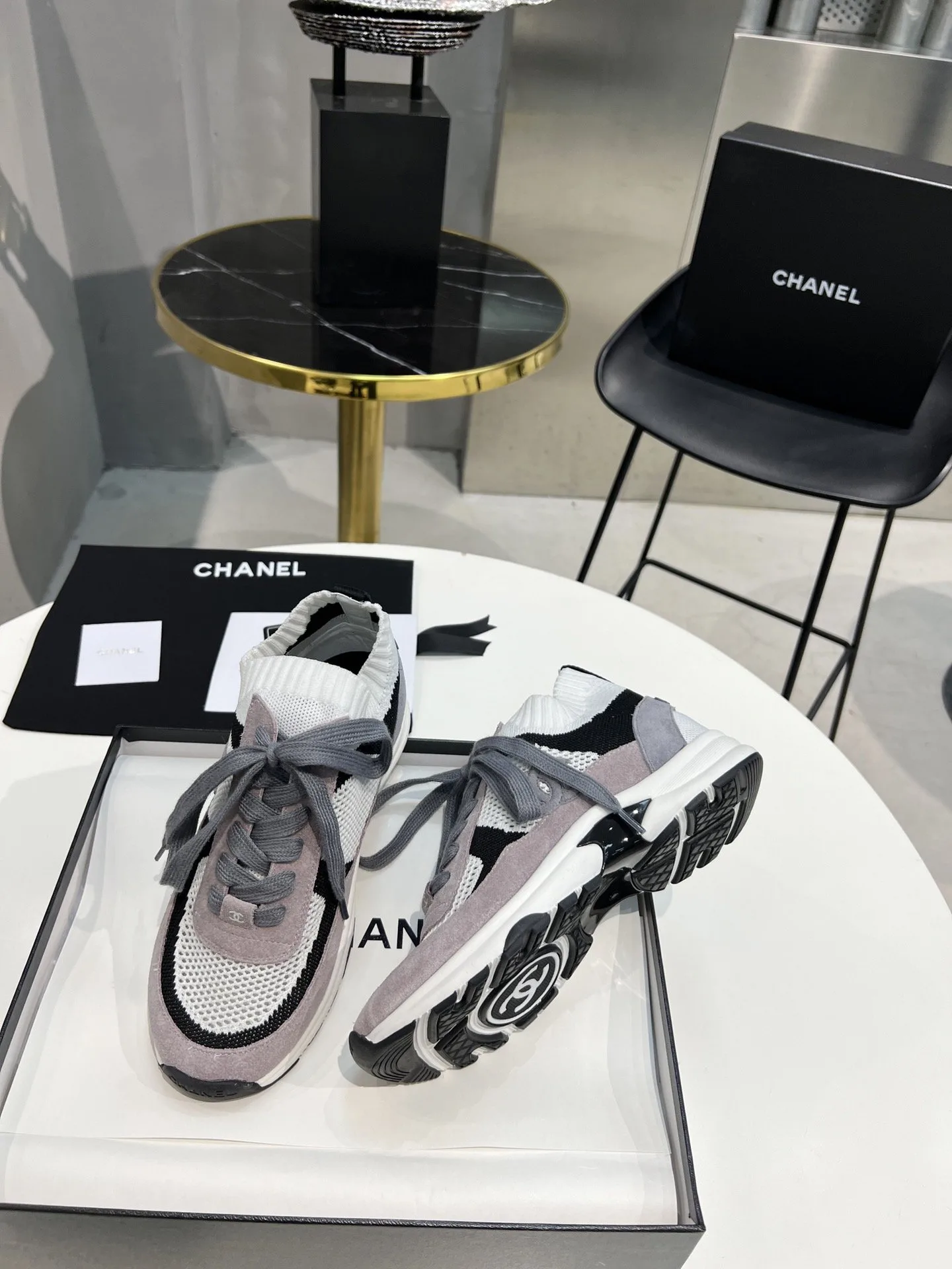 Chanel Low Top Trainer Sneakers Purple G38750