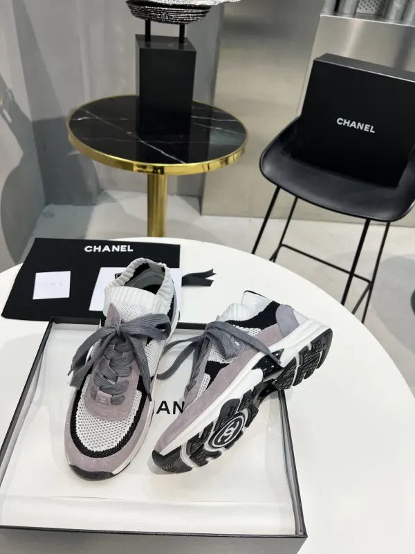 Chanel Low Top Trainer Sneakers Purple G38750
