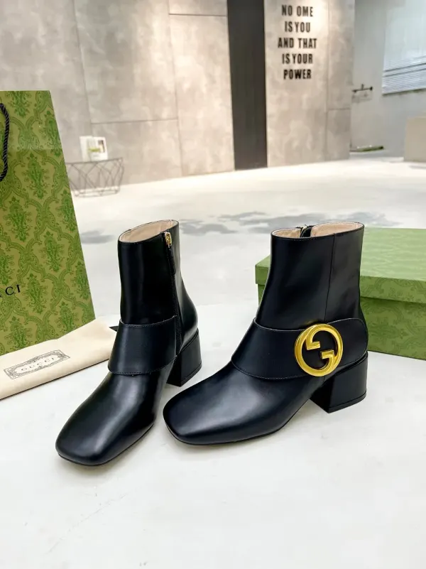 Gucci Gg Supreme Ankle Boots White