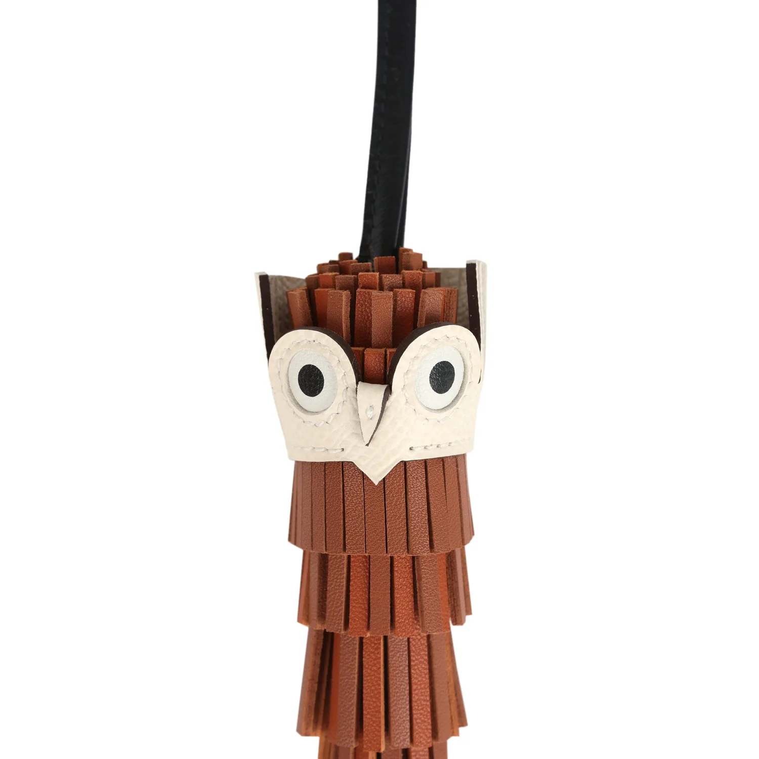 Hermes Chouette Owl Charm Pain D’Epice, Mauve Pale, Sienne and Nata Milo, Swift and Epsom