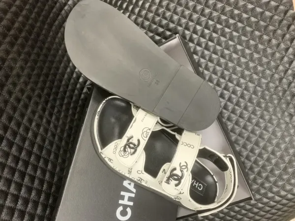 Chanel Dad Slingback Sandals 23P Camelia Cc Logo