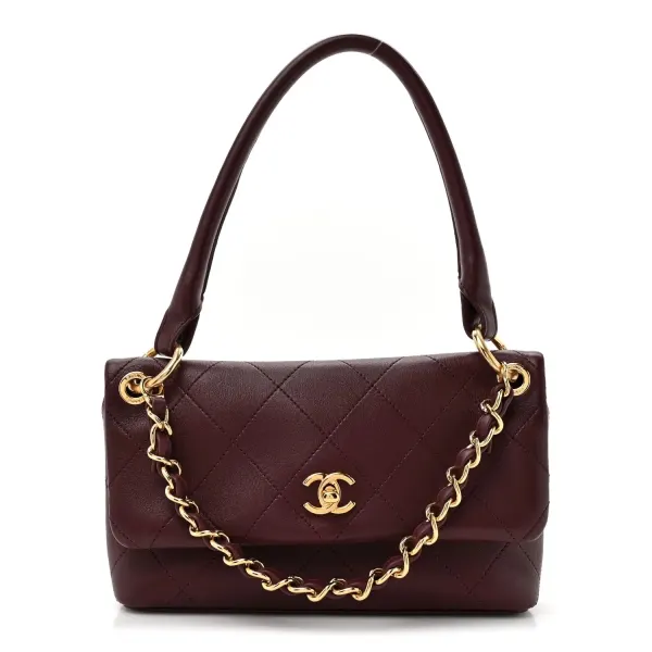 Chanel Large Flap Bag Dark Burgundy