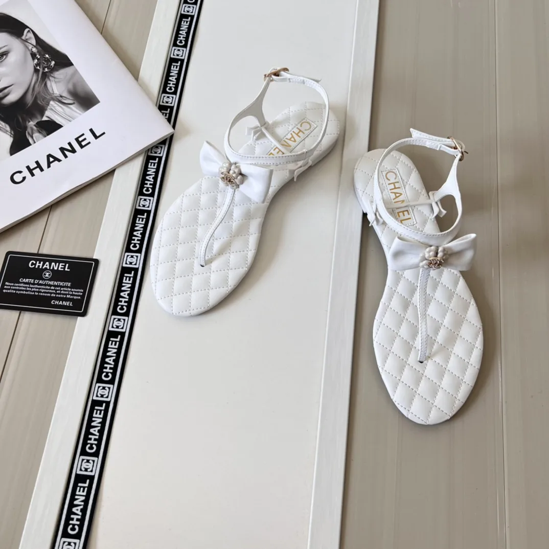 Chanel Sandals White G45258