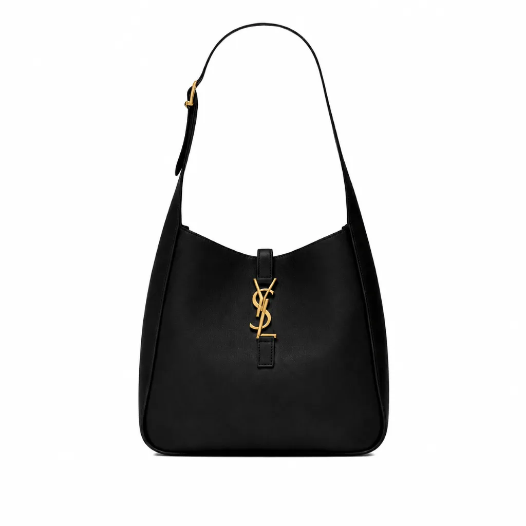 Saint Laurent Le 5 A 7 Soft Small Hobo Bag In Smooth Leather Black 713938Aaauq1000 Main image