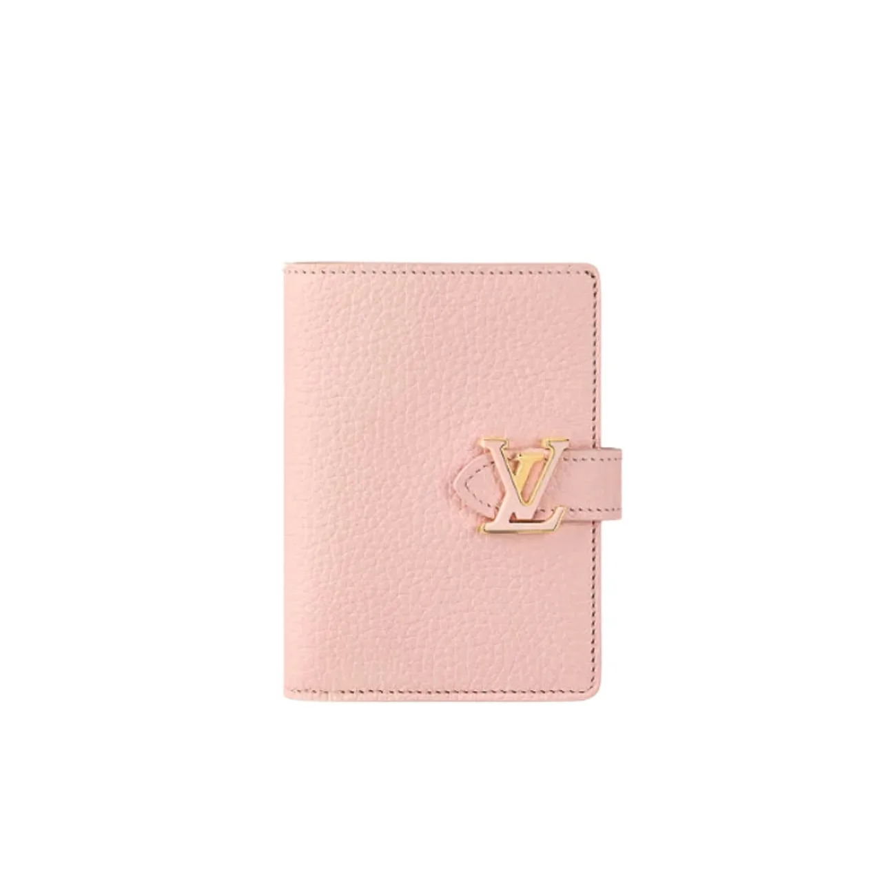 Louis Vuitton Lv Vertical Compact Wallet Taurillon Leather Rose 12Cm Main image