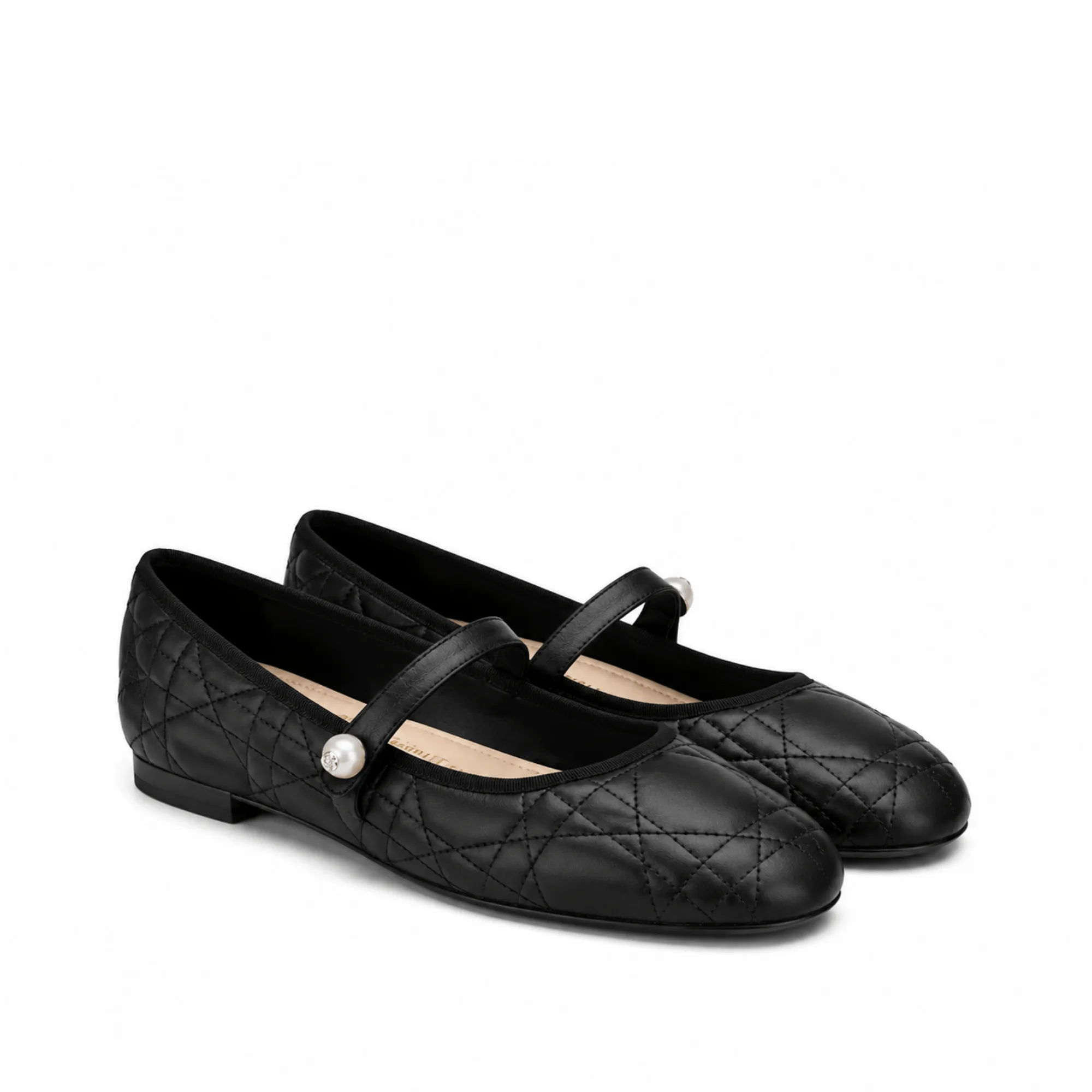 Dior Ballet Flat Black Quilted Cannage Calfskin Kcb860Cqc S900 Main image