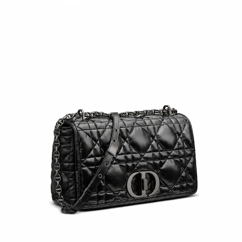 Dior Large Caro Bag Black Calfskin Main image