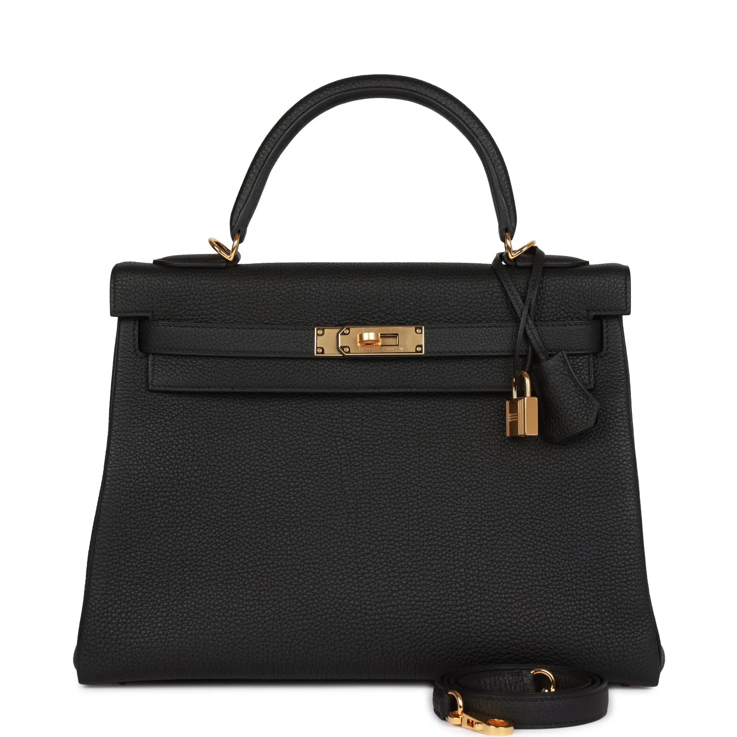 H Kelly Retourne 28 Black Togo Gold Hardware Main image