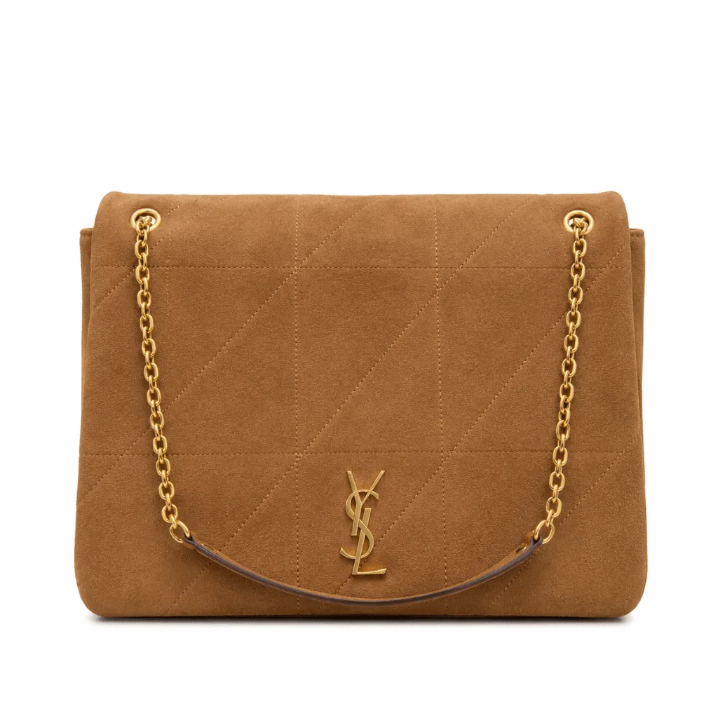 Saint Laurent Jamie 4.3 In Suede Brown 43Cm 7424311U8P72102 Main image