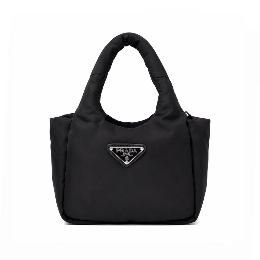 Prada Black Re-Nylon Mini Padded Soft Tote 20cm Main image