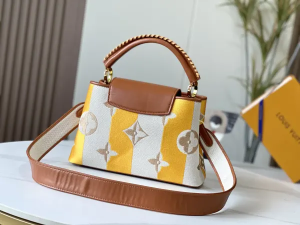 Louis Vuitton Capucines BB Handbag Yellow 27Cm