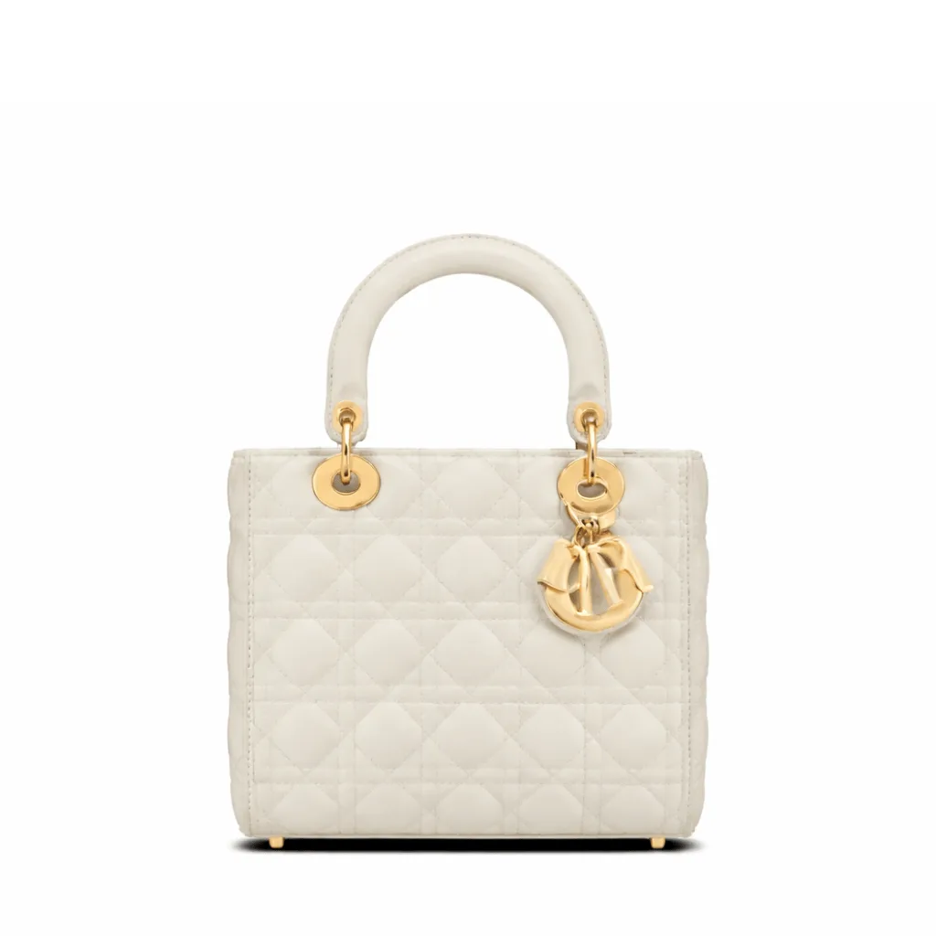 Medium Lady Dior Bag Latte Cannage Lambskin 24cm Main image