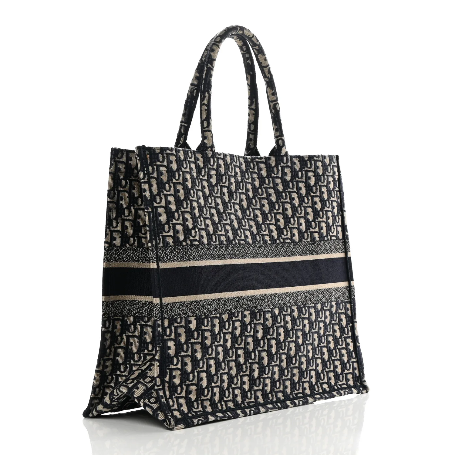 Christian Dior Oblique Large Book Tote Blue 42CM Secondary image