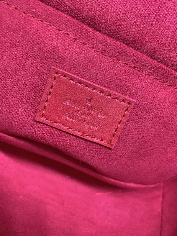 Louis Vuitton Nice Mini Monogram Canvas Red 20Cm M46766