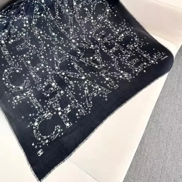 Chanel Silk Scarf With Logo