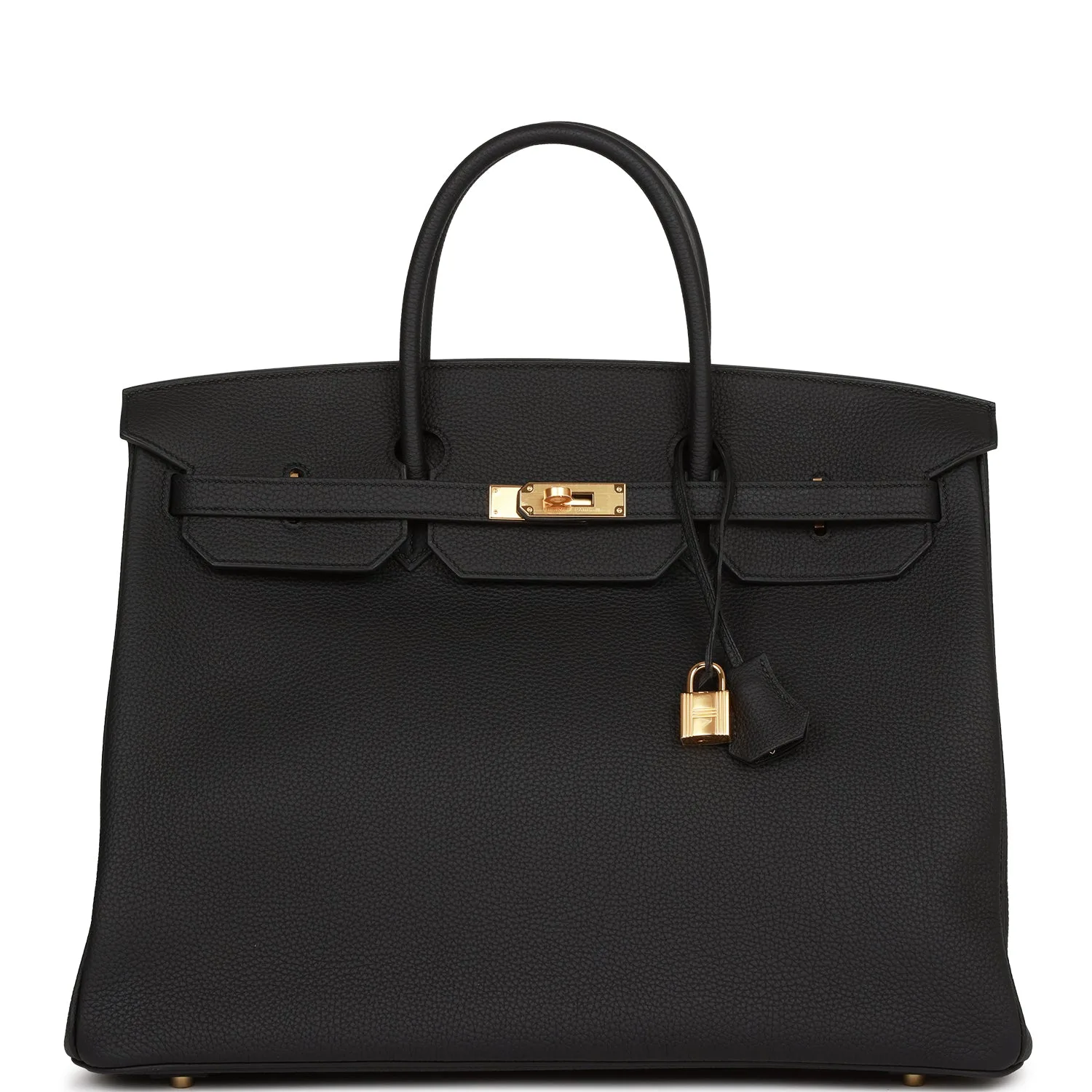 H Handbags Birkin 40 Black Togo Gold Hardware Main image