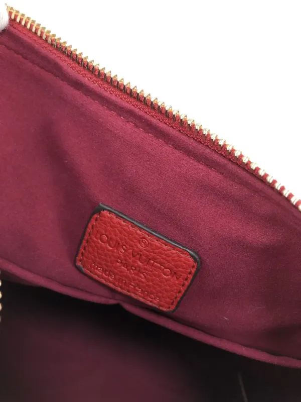 Louis Vuitton Maida Hobo Handbag Red Monogram 33Cm