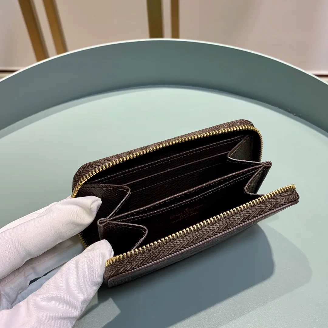 Louis Vuitton Zippy Coin Purse Damier Ebene Brown Wallet 11Cm N63070 Secondary image