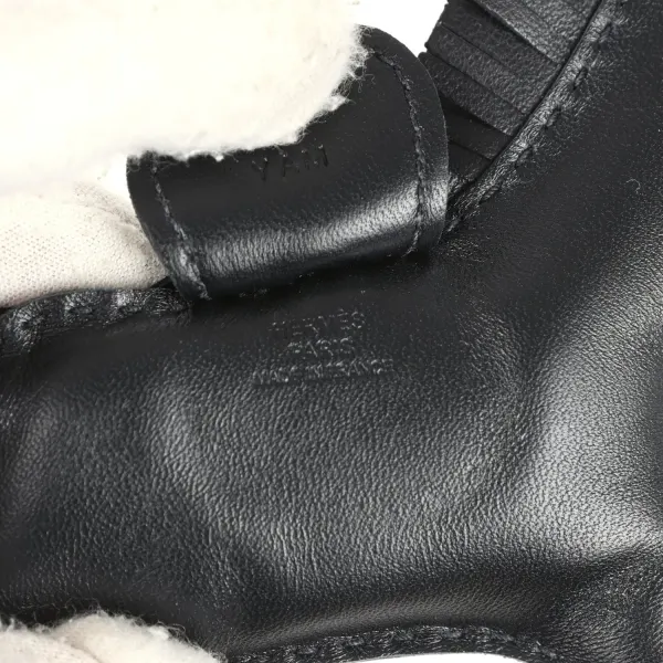 Hermes Rodeo Bag Charm MM So Black Milo Lambskin