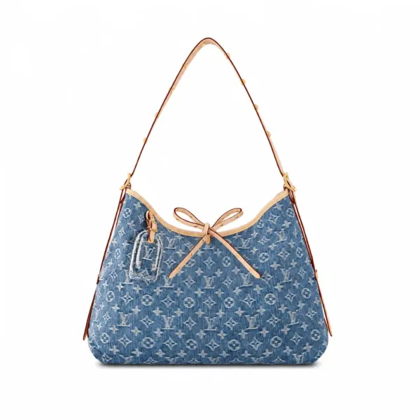 Louis Vuitton Carryall Pm Denim Blue 28Cm