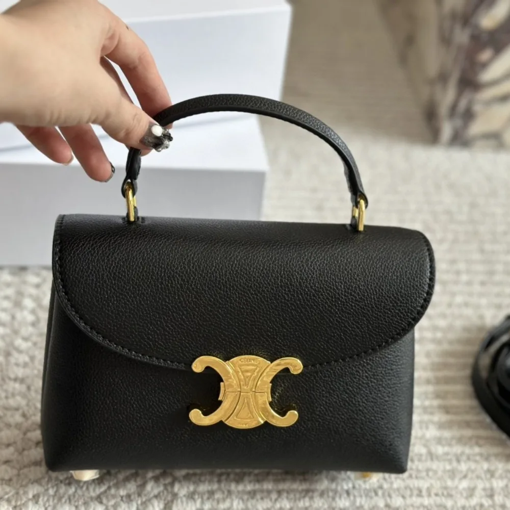 Celine Medium Nino Bag In Supple Calfskin Black 20Cm 117523Fxk 38No Secondary image