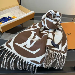 Louis Vuitton LV Medallion Wool Scarf