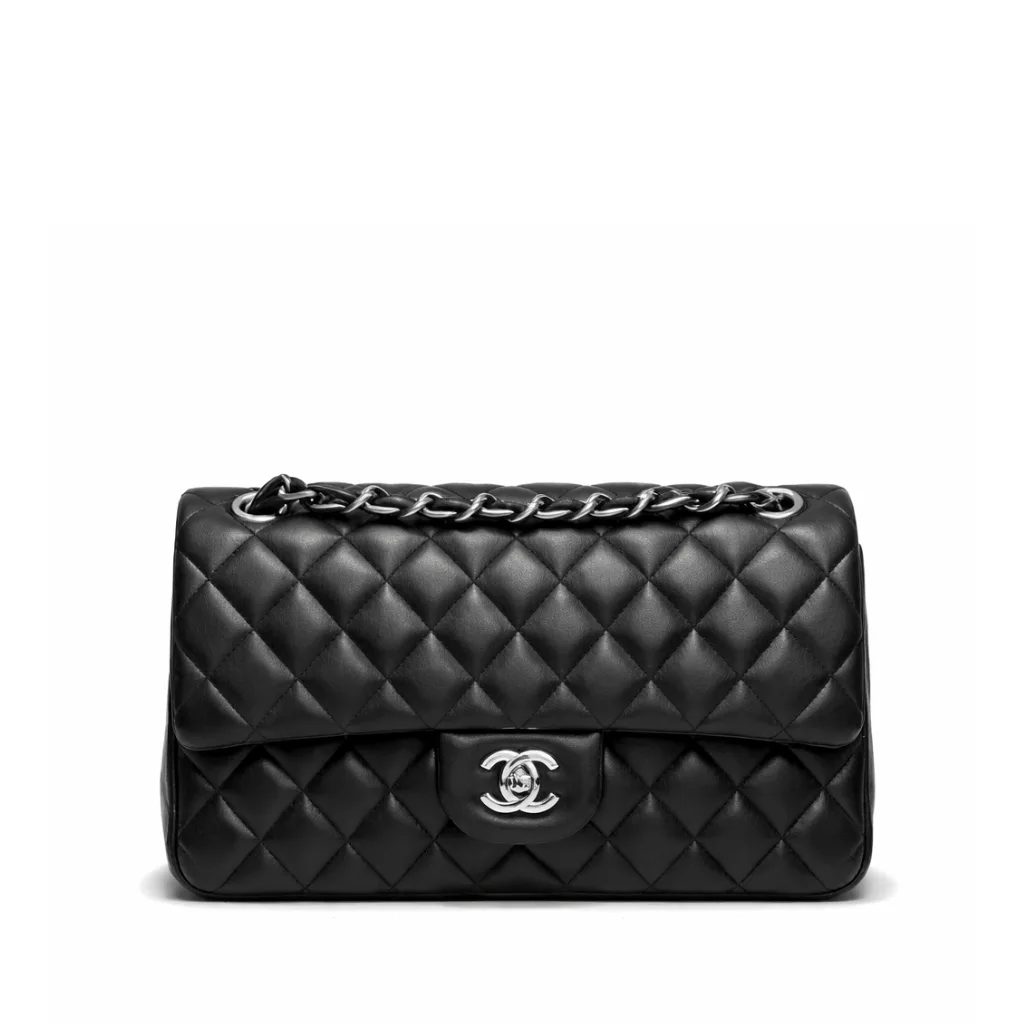 Chanel Classic Flap Bag Black Leather Main image