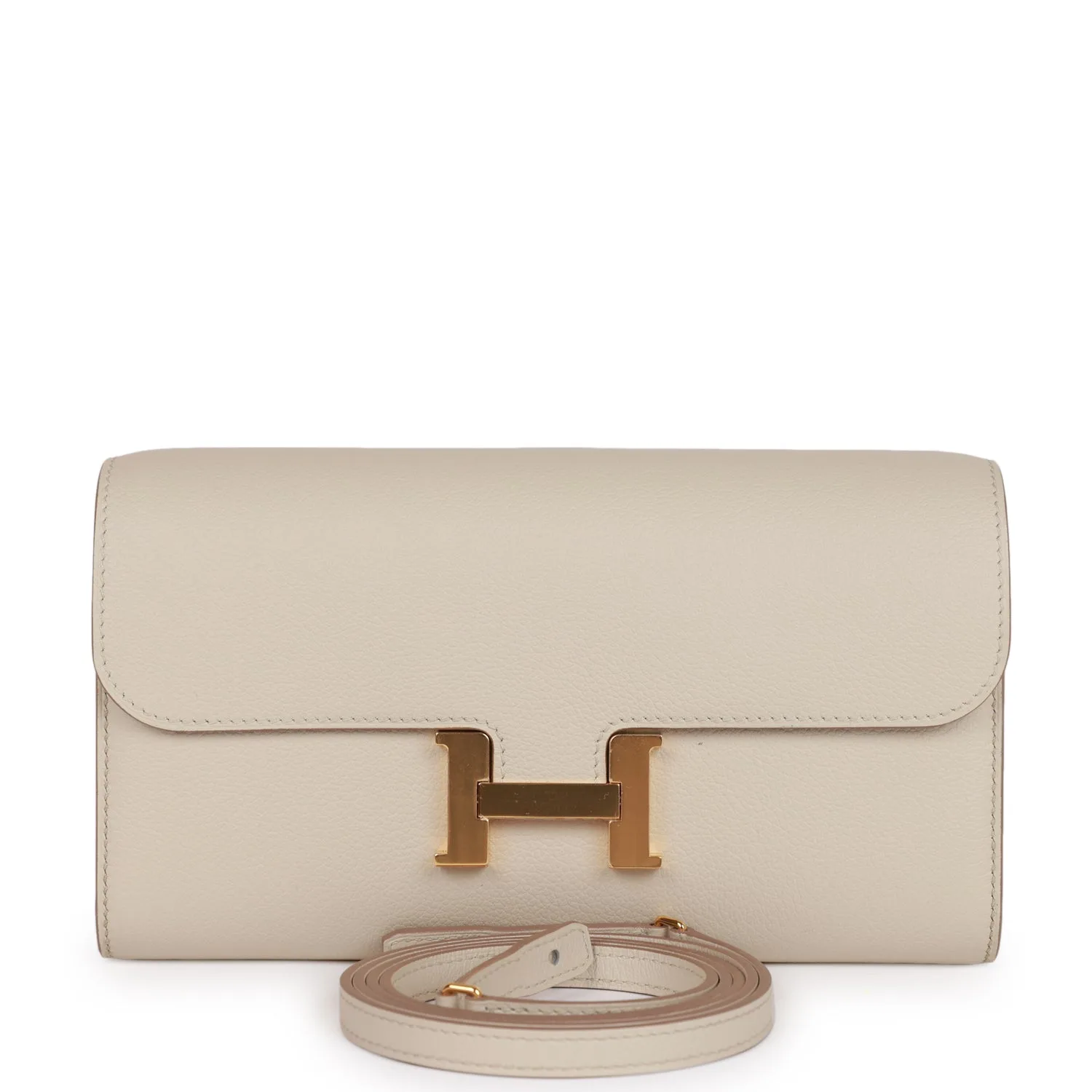 H Constance Wallet To Go Beton Evercolor Gold Hardware Main image