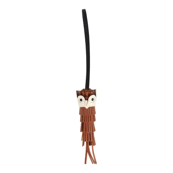 Hermes Chouette Owl Charm Pain D’Epice, Mauve Pale, Sienne and Nata Milo, Swift and Epsom