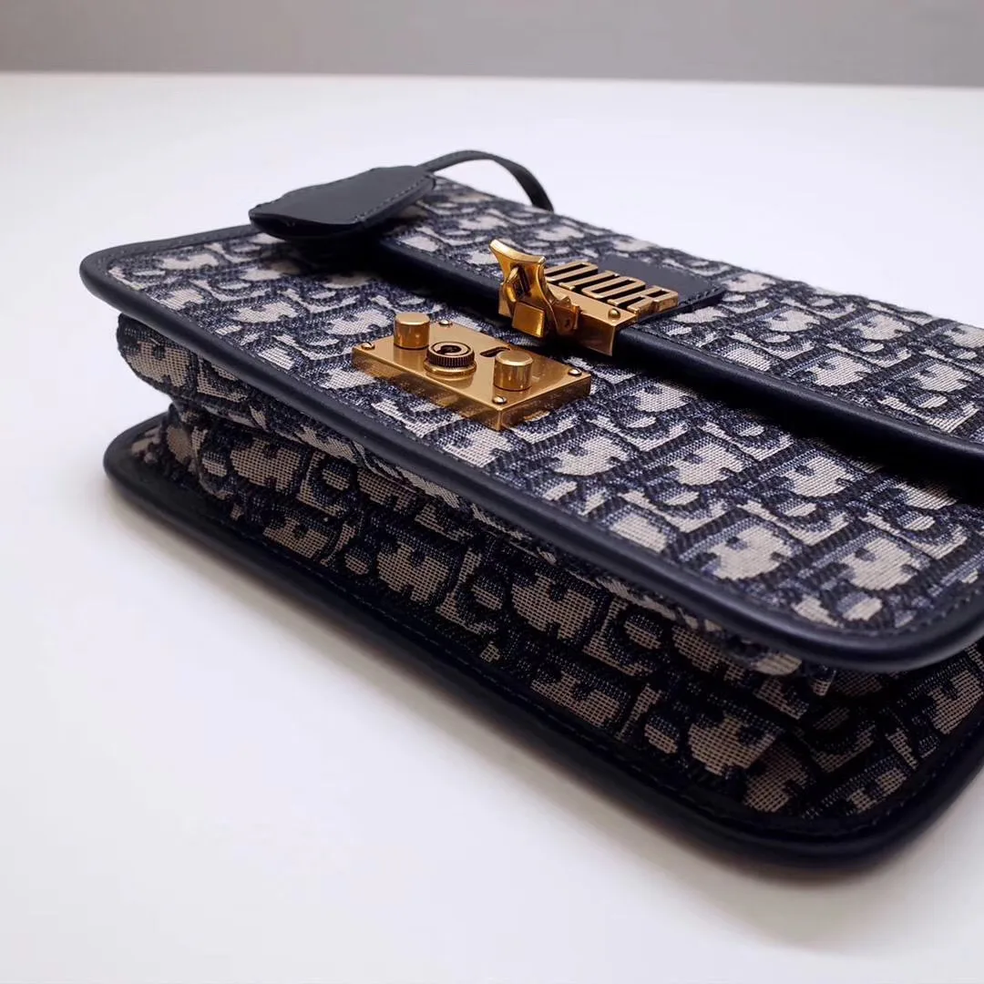 Dior Dioraddict Flap Bag In Blue Oblique Canvas Secondary image