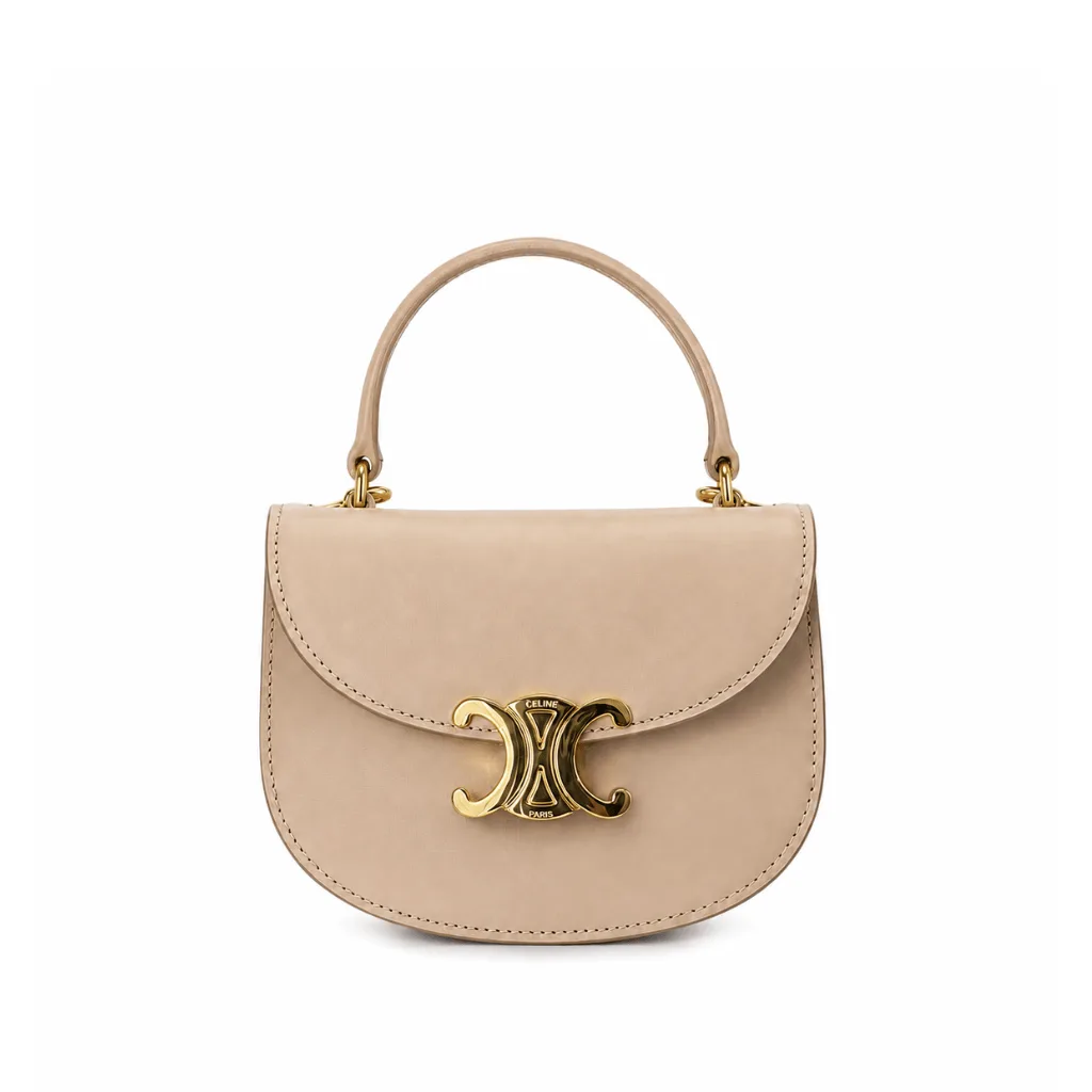 Celine Mini Besace Clea In Shiny Calfskin Nude 15Cm 10L063Etz 03Nd Main image
