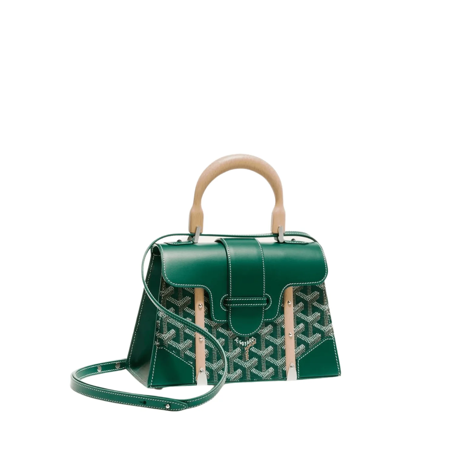 Goyard Saigon Structured Mini Green Bag In Goyardine Canvas Secondary image
