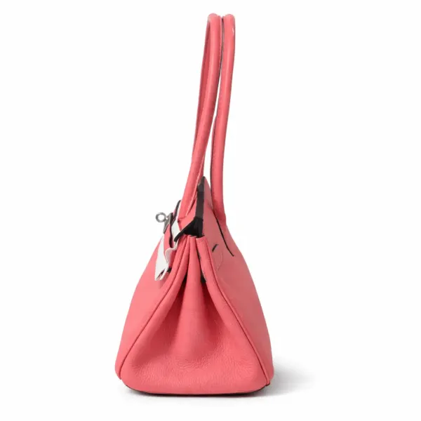 H Birkin Shoulder 30 Mauve Sylvestre Clemence Silver Hardware