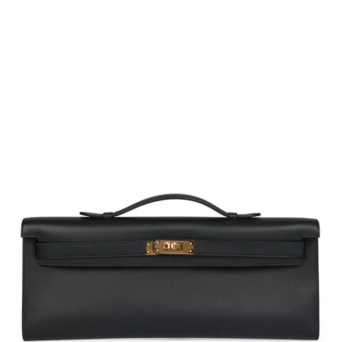 Hermes Kelly Cut Black Gold Hardware Main image