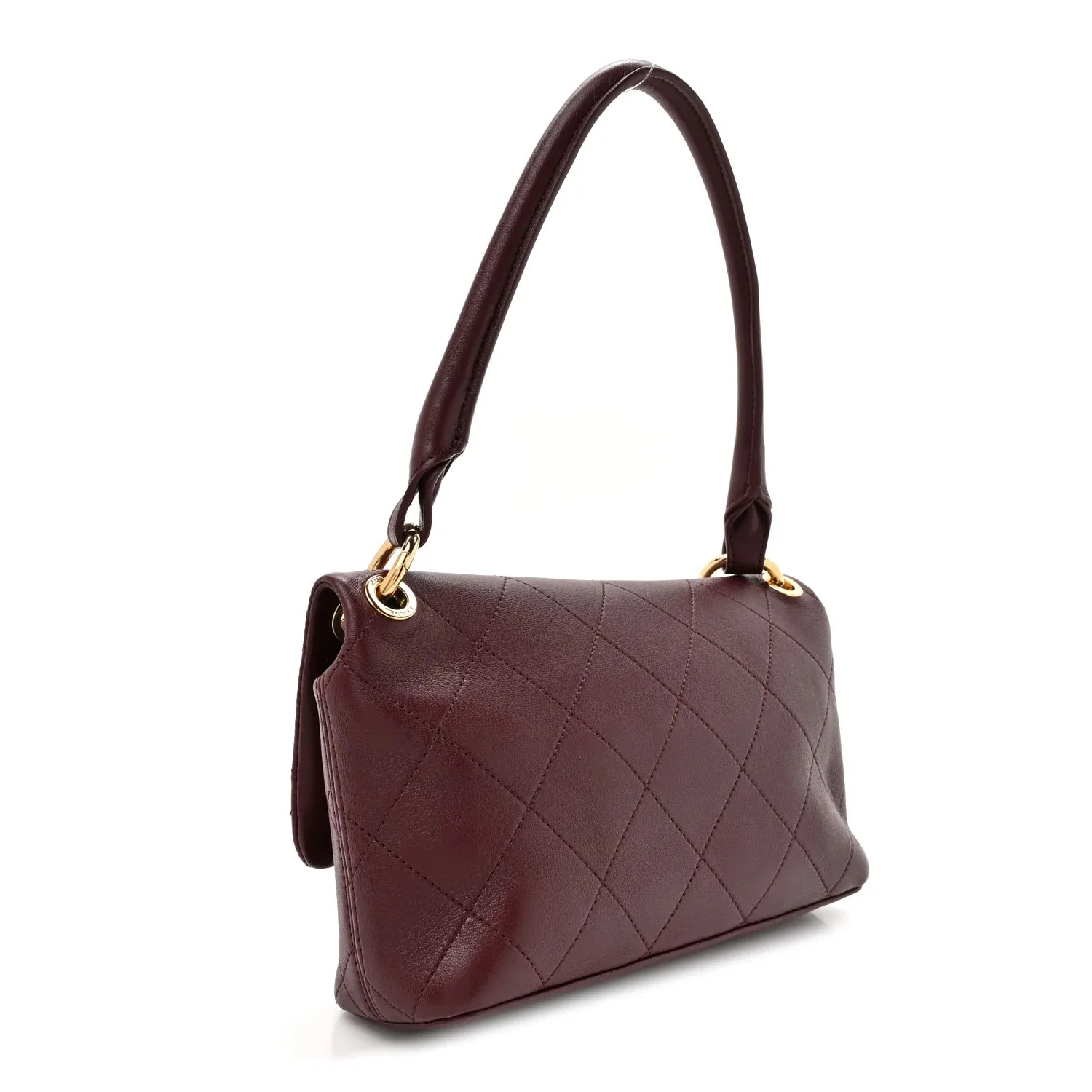 Chanel Large Flap Bag Dark Burgundy Secondary image