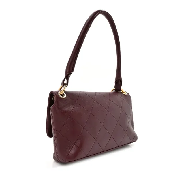 Chanel Large Flap Bag Dark Burgundy