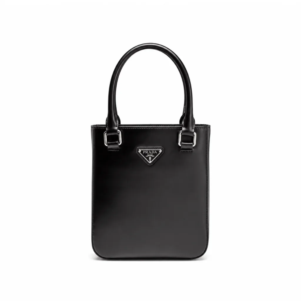 Prada Small Brushed Leather Tote Main image