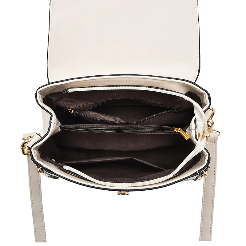 Women’s Square PU Leather Shoulder Bag With Single Shoulder Strap, Large Capacity