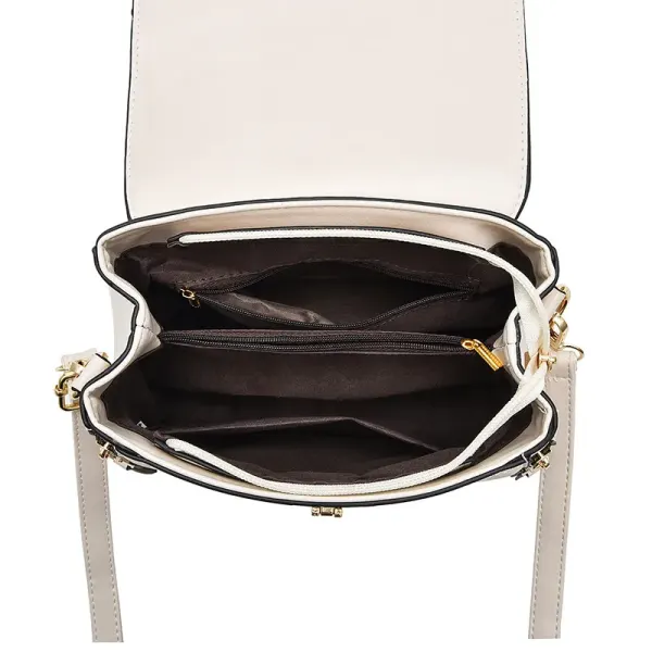 Women’s Square PU Leather Shoulder Bag With Single Shoulder Strap, Large Capacity