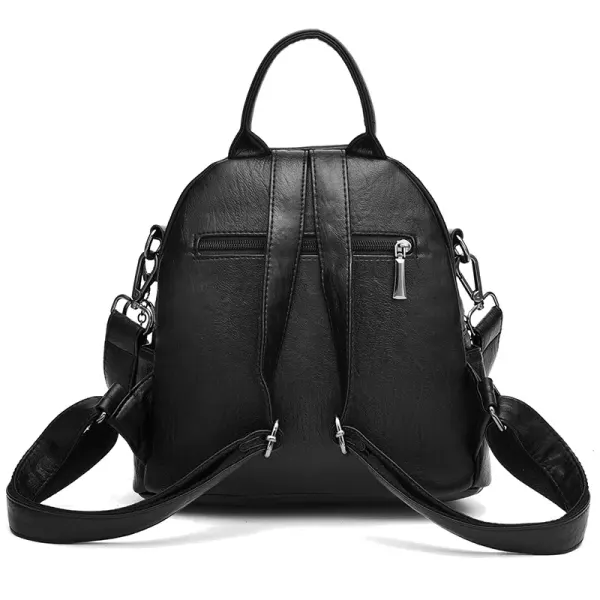 Women's Backpack Water Resistant With Sewing Thread Detail In Durable PU Material