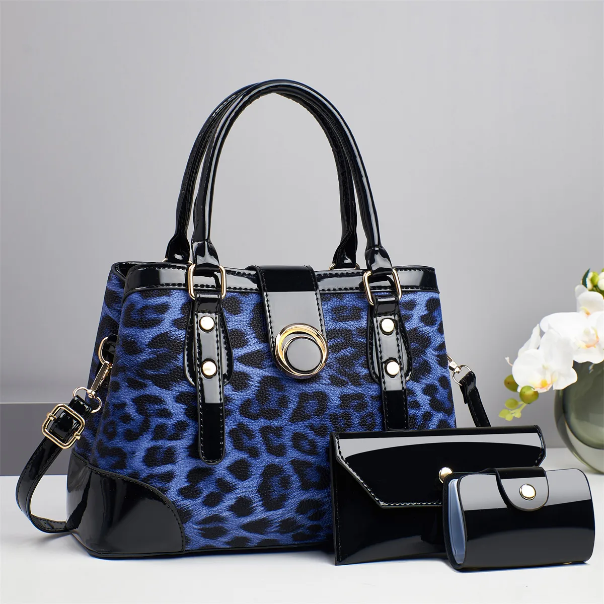 Multicolor Square PU Bag Set For Women Featuring Single Shoulder Strap